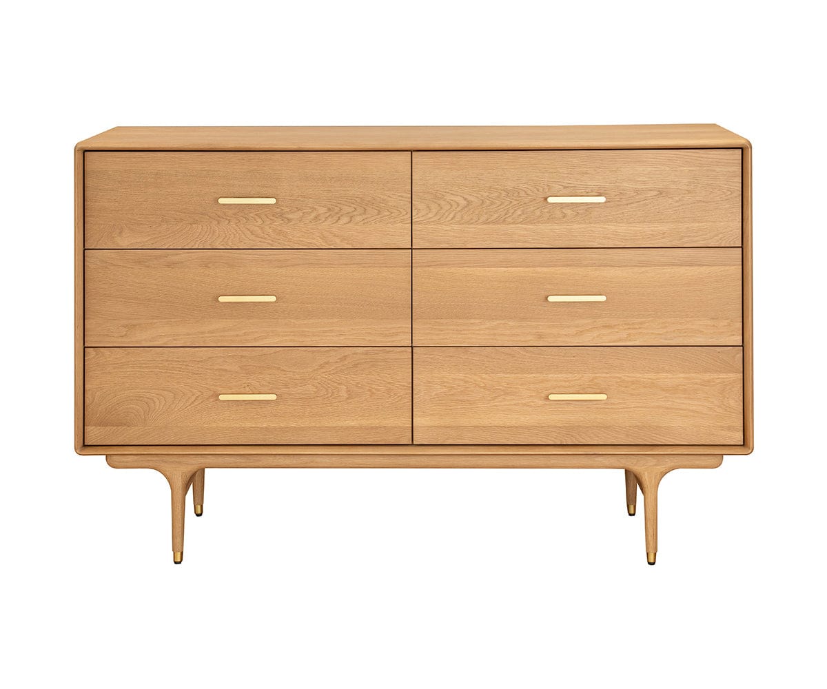 Hendrick Double Dresser - White Oak