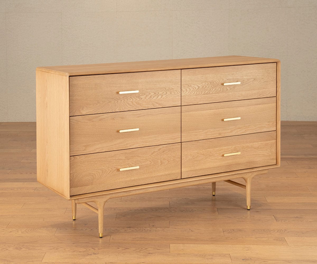 Hendrick Double Dresser - White Oak