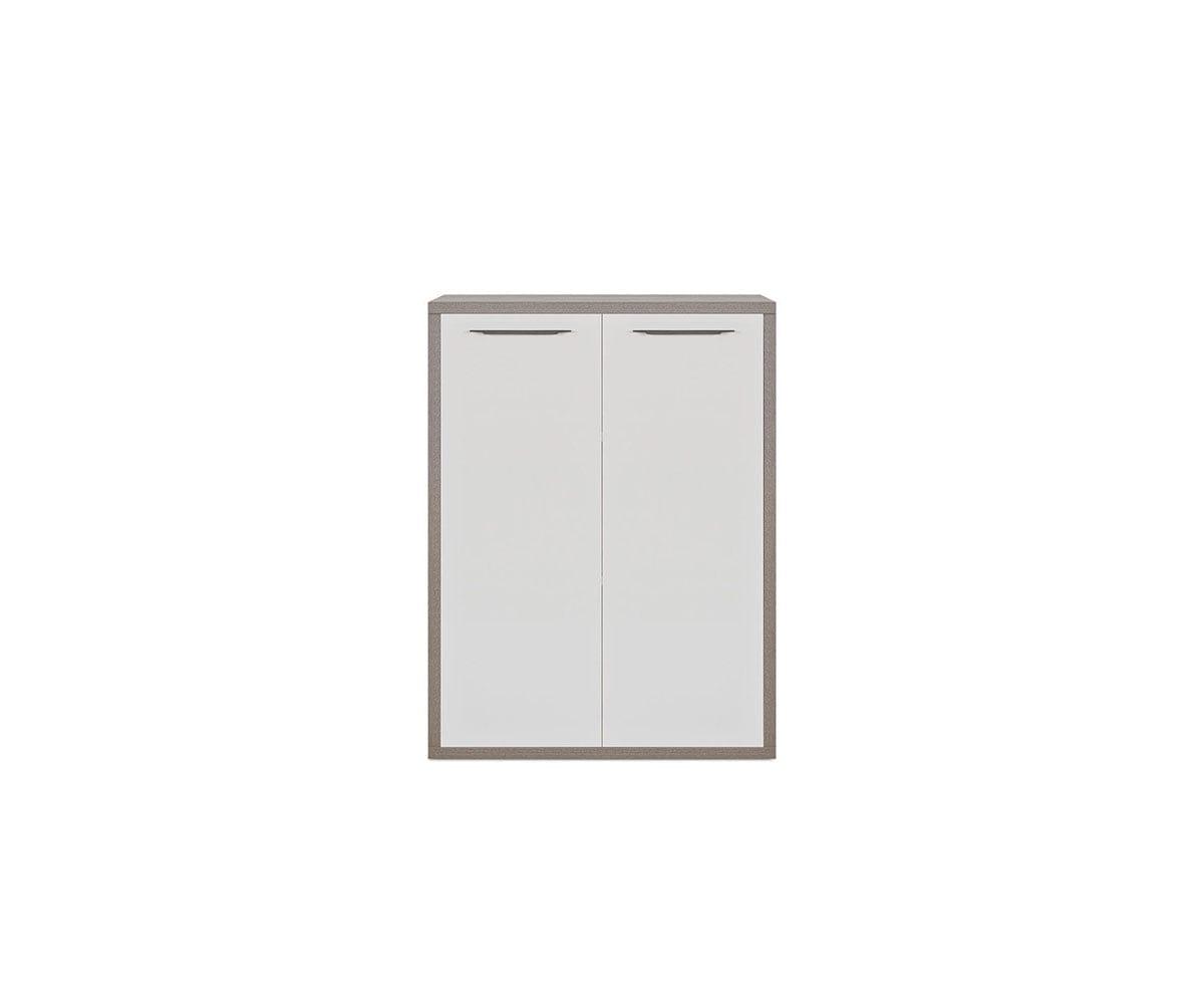 Gammel Low Bookcase with Doors
