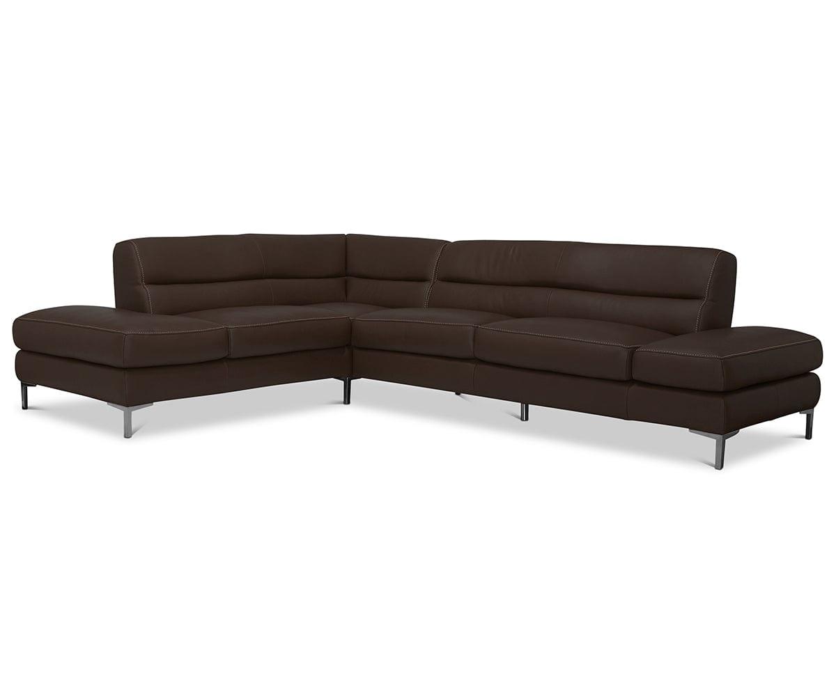 Campsis Leather Left Sectional